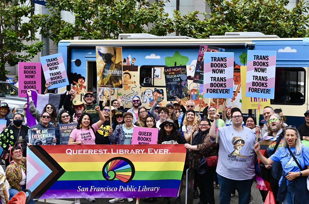 SFPublicLibrary's tweet image. Yesterday was spectacular! Happy Pride! #QueerestLibraryEver #LibrariesForAll #PrideSF