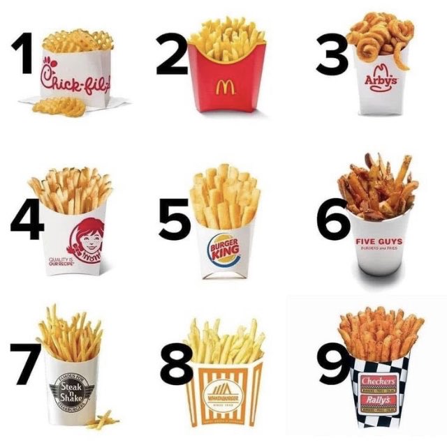 What fast food has the best fries?