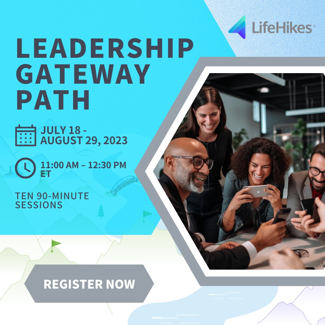 Coach-led. Community-based. Tech-supported.

Our newest training offering, the Leadership Gateway Path, makes learning fun while taking your leadership to the next level.

Visit owntheroom.com/own-the-room-b… to register.

#LifeHikes