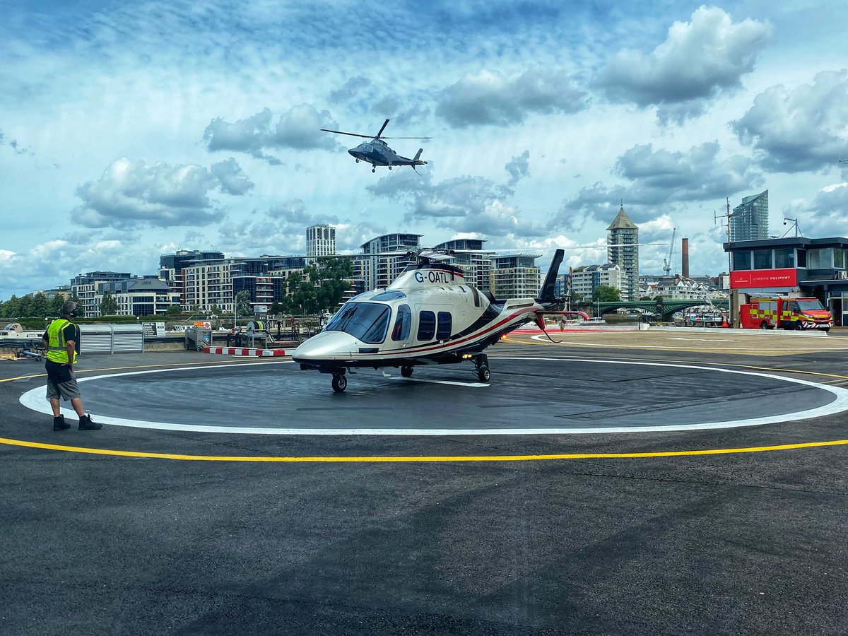 Ascot and Glastonbury week is over, a cracking effort from the whole team! Silverstone F1 GP weekend next. #heliport #glastonbury #ascot #london