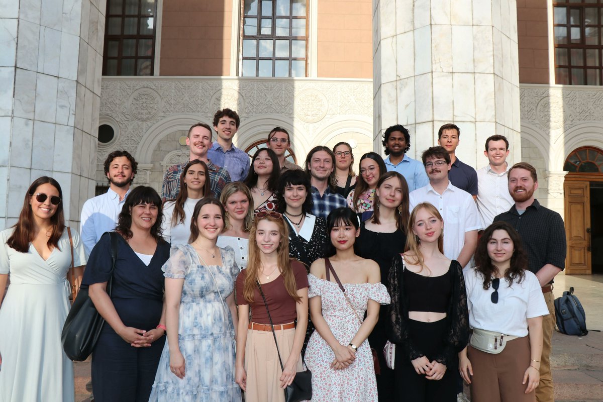 CLSscholarship's tweet photo. #CLSRussian students in Bishkek, Kyrgyzstan had a magical night at the ballet watching classic Kyrgyz fairytale Cholpon come to life. The fantastical tale with a prince, witch, and genie shares the underlying message that love conquers all. #Bishkek #ExchangeOurWorld https://t.co/kNZg4n1hq7