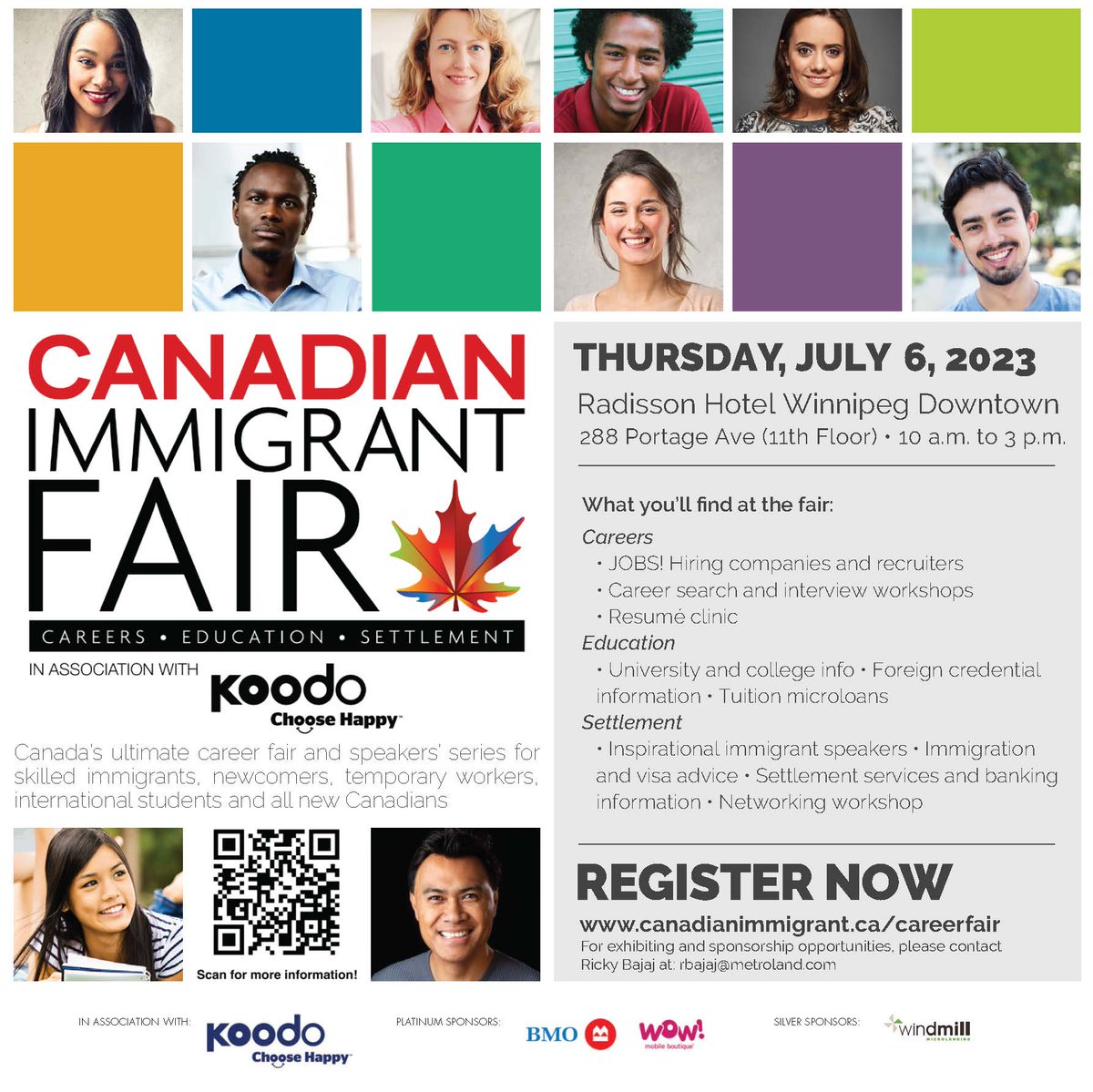 Join Canadian Immigrant Fair, a Canada's ultimate #CareerFair and speakers' series for #SkilledImmigrants, #newcomers, temporary workers, international students and all new Canadians on JUL 6 at 10 AM.