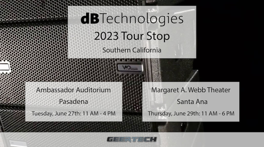 GeerTech's tweet image. Attention SoCal, Join us in Pasadena on June 27th &amp;amp; Orange County on June 29th for The ViO Experience with #GeerTech. Register for this loudspeaker event ft. product demos now at ow.ly/ih0y50OXtCn

#GeerTalk #dbtechnologies #soundengineering #ProAudio #ProAVL #AVL #AVTweeps