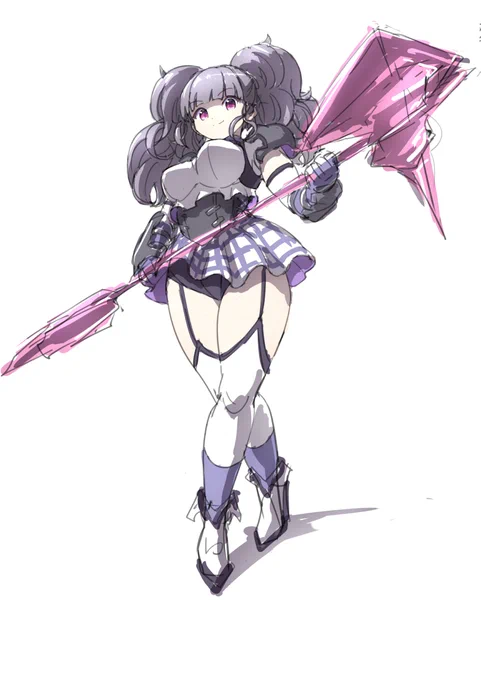 オリキャラの落書き描きました。