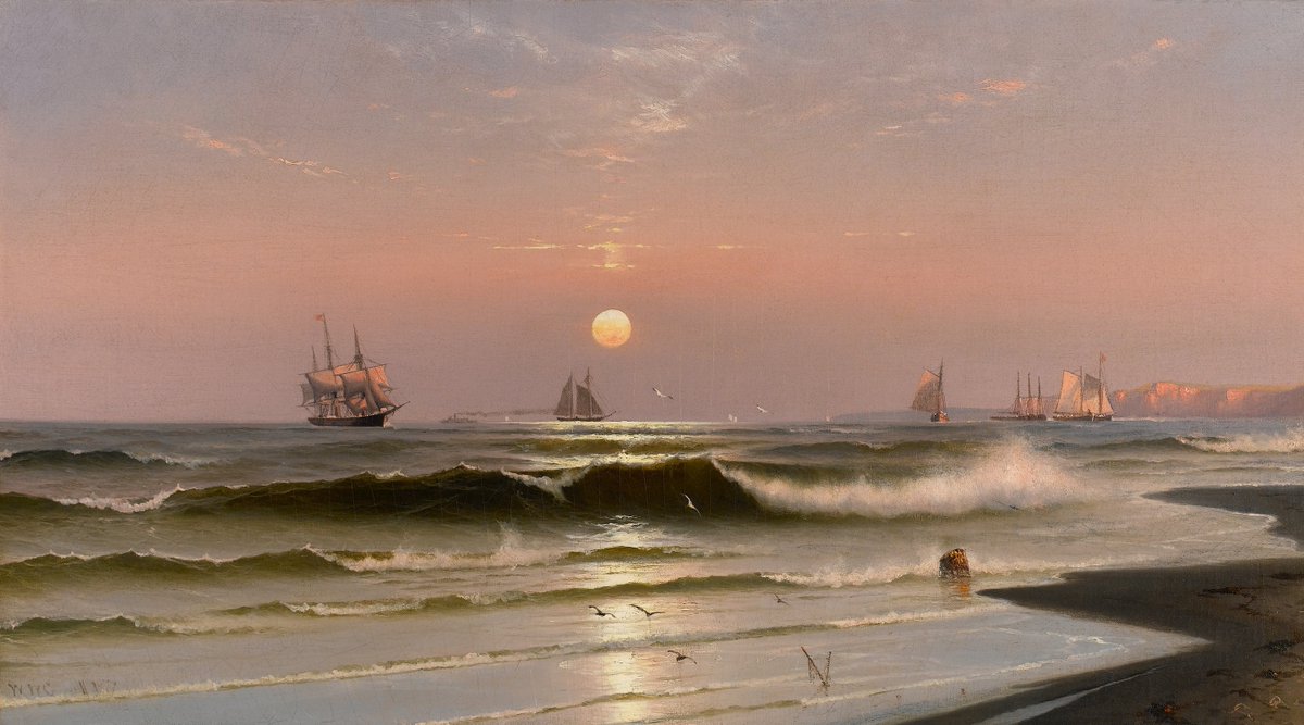 'Incoming Tide' (1877) by William Trost Richards