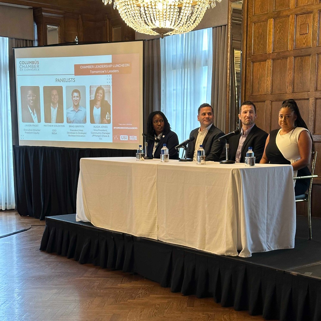Brad Griffith represented Buckeye Innovation at last week's Leadership Luncheon hosted by <a href="/ColumbusChamber/">Columbus Chamber</a>! It was wonderful to hear from him &amp; other leaders as they shared their vision for the future of the Columbus area. Thanks to the Columbus Chamber for organizing the event!