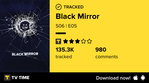 magicmarco8383's tweet photo. I've just watched episode S06 | E05 of Black Mirror! #BlackMirror  https://t.co/tLv12jt95r #tvtime https://t.co/kqWcrwQYQo
