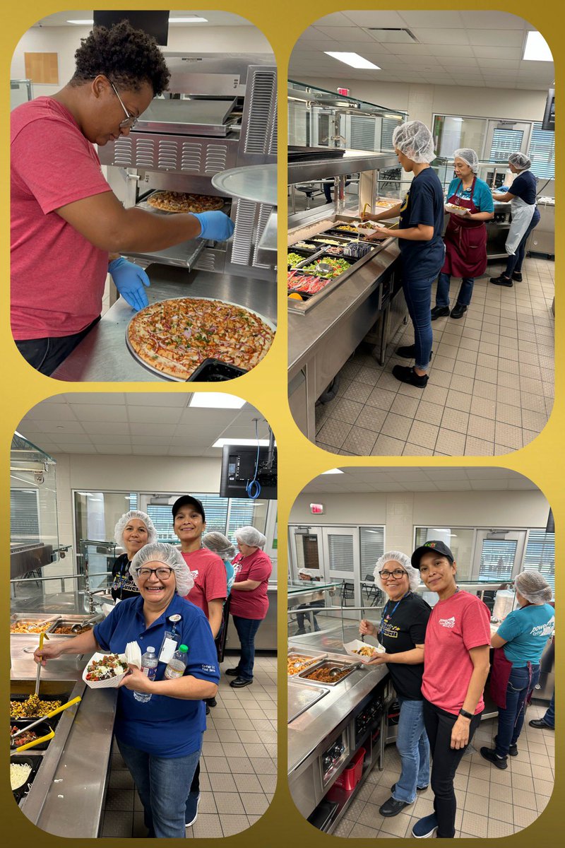 6/26/23 QA’s @JoyHayes2018 & @PowerUpDiana  Testing with @PowerupChef & @PowerUpNERD  New recipes for school year 2023-2024 Burrito Bowls & BBQ Chicken Pizza. Anxiously waiting for September 😜🍴

 @CyFairISD @PowerUpCafe  @CFISDnoticias @nokidhungry #Hungerheroes #Nokidhungry