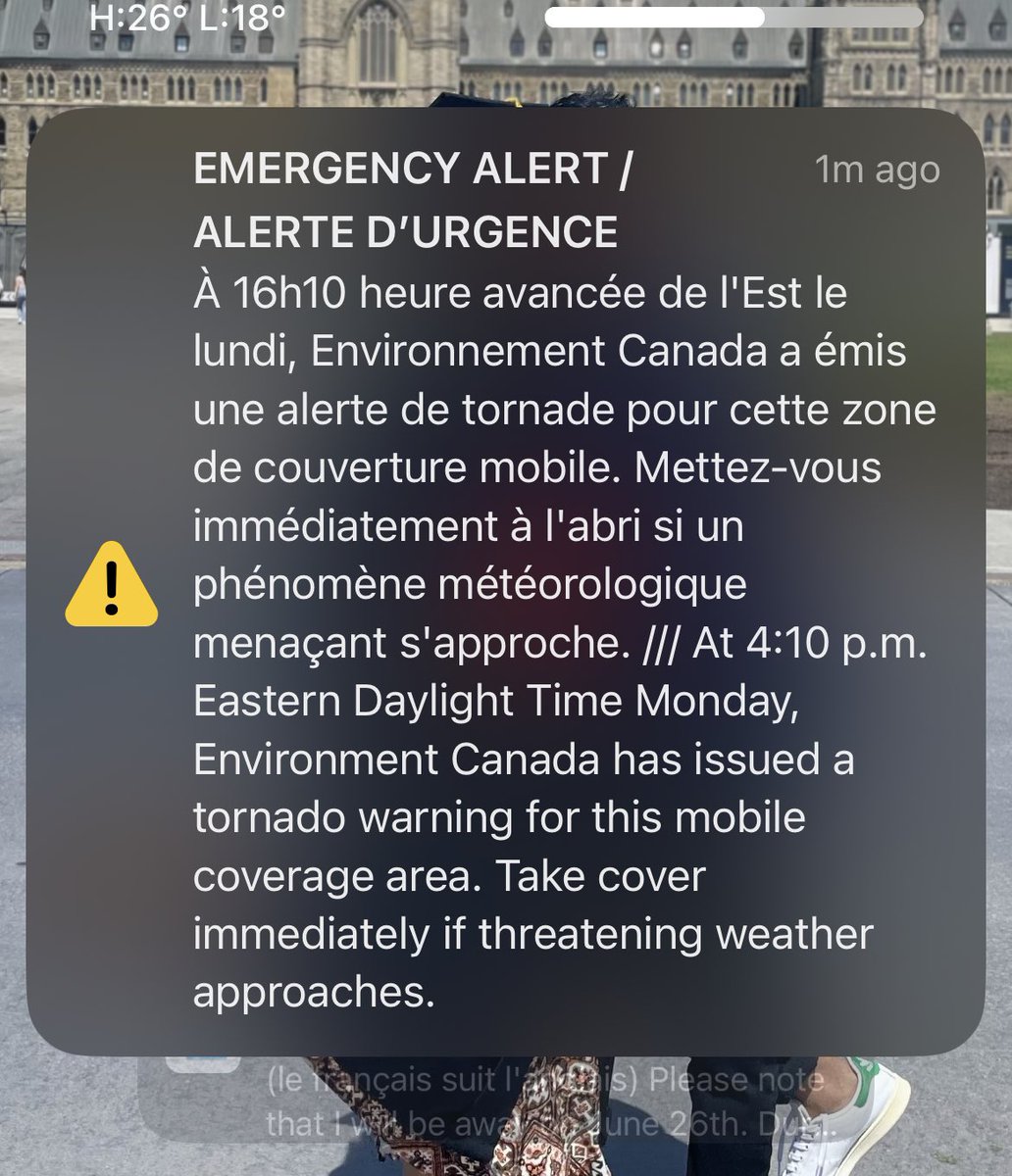 tornado warning #gatineau #ottawa #onstorm