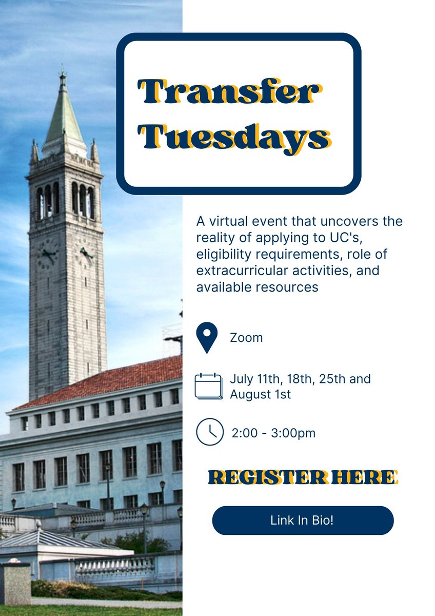 BerkeleyCCTS's tweet photo. 🌟Transfer Tuesdays Are Back + Surprise Giveaway🌟
Go to our instagram to enter!
All info in our Linktree! https://t.co/PLsm18HvKO
