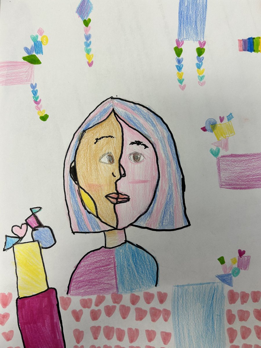 lesliejfoster's tweet photo. Another awesome day of art for the Gr 3s @CoronationPS with creating a self-portrait using the style of Picasso! @pablocubist #picasso #art #Artists #loveart https://t.co/fl7pa9YB0r