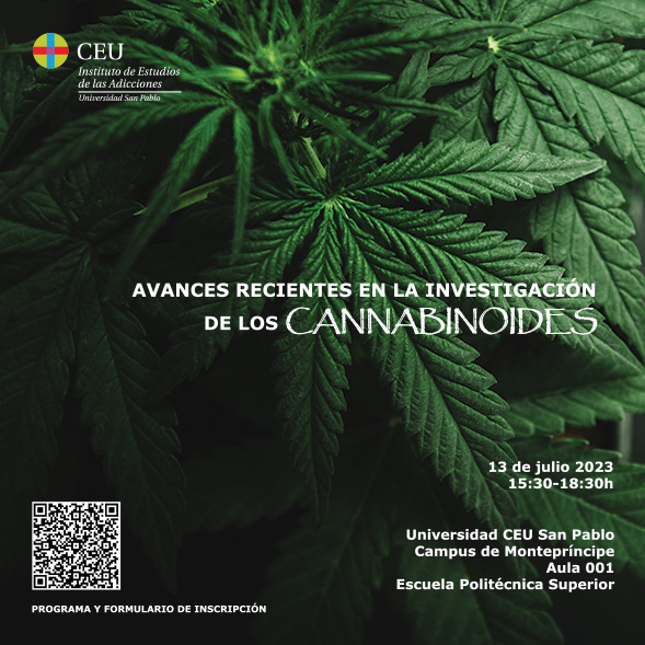 ¡Reserva la fecha! Actualízate en la investigación de los #cannabinoides 📅13 julio ⏰15:30-18:30 h 🏢@USPCEU, EPS, Aula 001 Entrega de premios TFG y TFM @IEA_CEU + últimos avances en investigación en #cannabis. Programa e inscripción gratuita forms.office.com/e/iqqQgFvdXG