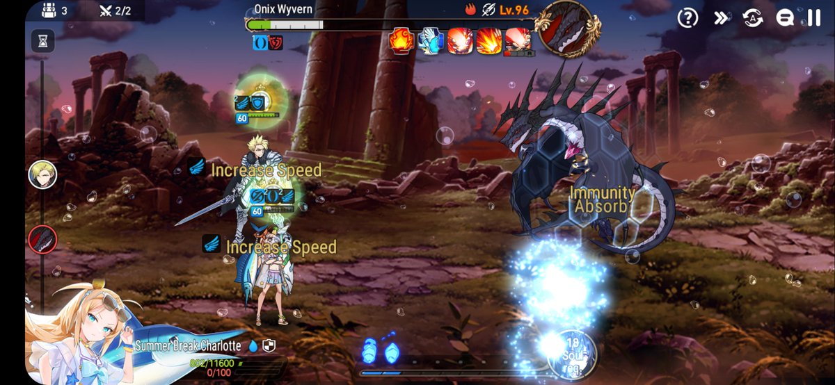 Ive test with 3 heroes on Hunt 12 (Helen, Krau, summer charlotte who breaks through barriers with dual action).  Sicar Quest for wyvern with only knights seems possible.
If i add Monarch artifact for krau, and Crozet, defense ready for hunt 13 #EpicSeven #HuntWyvern https://t.co/SwAdv1Twni