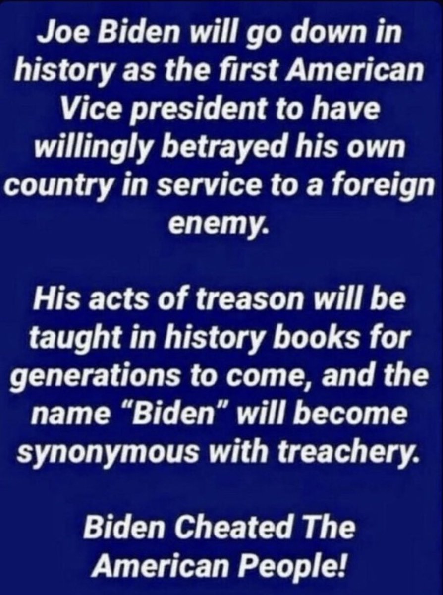 Arrest. 👉Handcuff. 👉Perp walk. 👉Prosecute. 👉Prison. 

👉No less 🤬
#JoeBiden