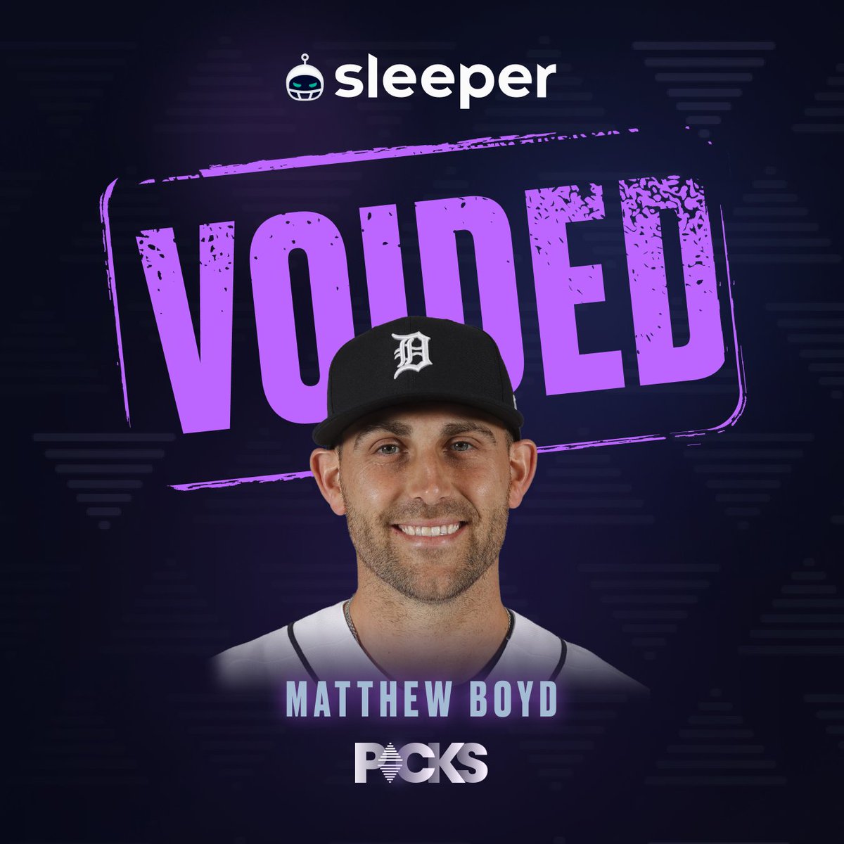 Sleeper Picks on Twitter "🚨 VOID ANNOUNCEMENT 🚨 All Matthew Boyd ⬆