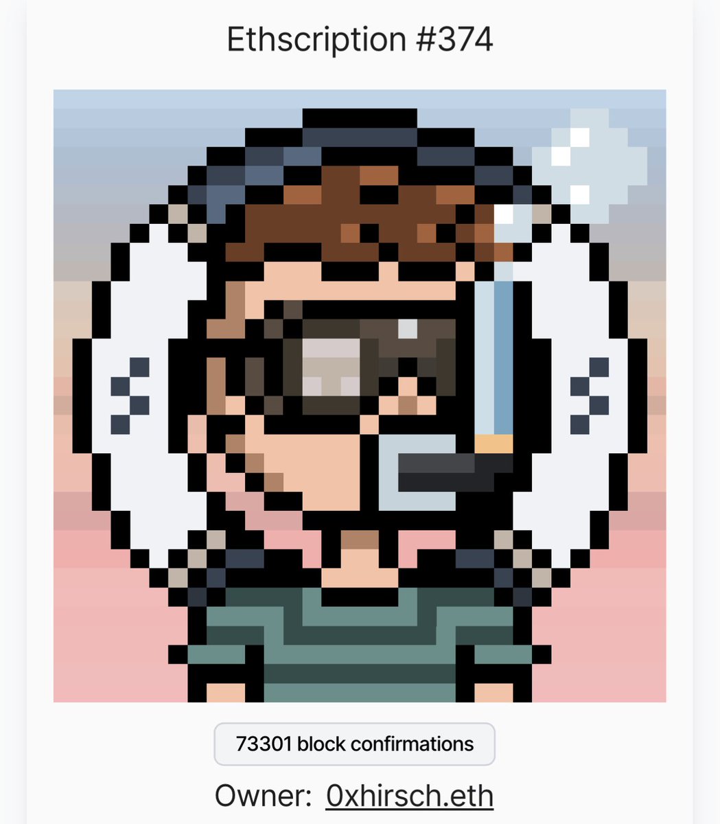 Grab a Saved Pixel for your chance at getting one of the earliest <a href="/ethscriptions/">Ethscriptions</a> 🟩 Bidding will start at 0.2 eth and will be limited to Saved Pixel holders. Sub 1k Ethscriptions floor is currently 0.35 eth.