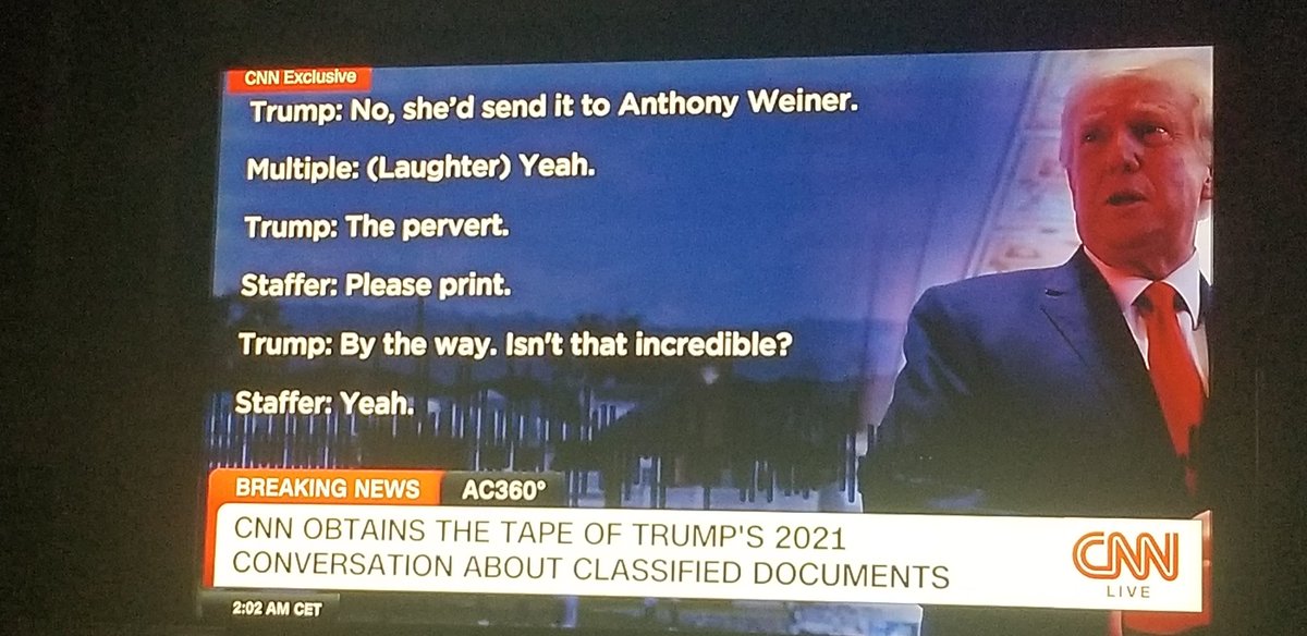 Trump making jokes about Hillary Clinton sending classified emails to Anthony Weiner while simultaneously showing top secret Iran plans to aides with NO security clearances is about as good as it gets!