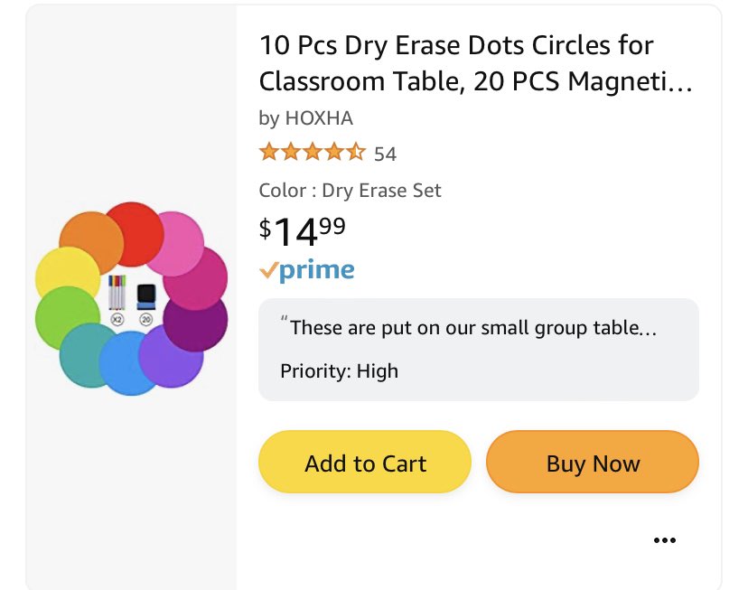 Marebear08's tweet image. My students 💙 practicing their #writing on these dry erase dots when we meet for small groups. Ours were worn out at the end of the year and a new set is needed.
Any and ALL contributions (or RT) are greatly appreciated.💕
amazon.com/hz/wishlist/ls…
#PostForPencils
#clearthelist