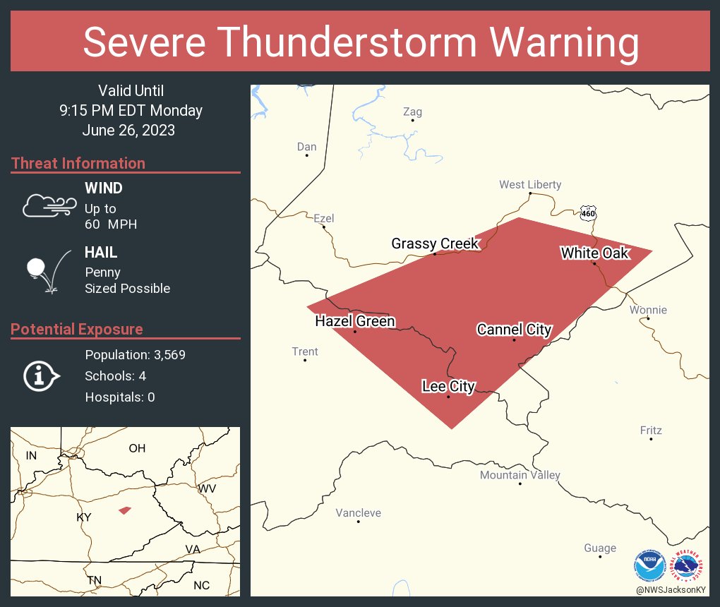 NWS Severe Tstorm on Twitter "Severe Thunderstorm Warning continues