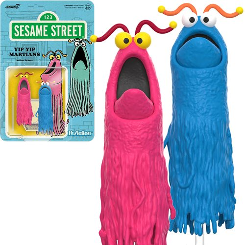 Adam16bit's tweet photo. I am unreasonably pleased to be selling these Super7 Sesame Street Yip Yip Martians at work. https://t.co/ddsx6e9n29 Sure they probably don't do anything but yes they'll wind up in the Cantina that @orbitdyne makes on Etsy that I got. https://t.co/pD3TkbR78P