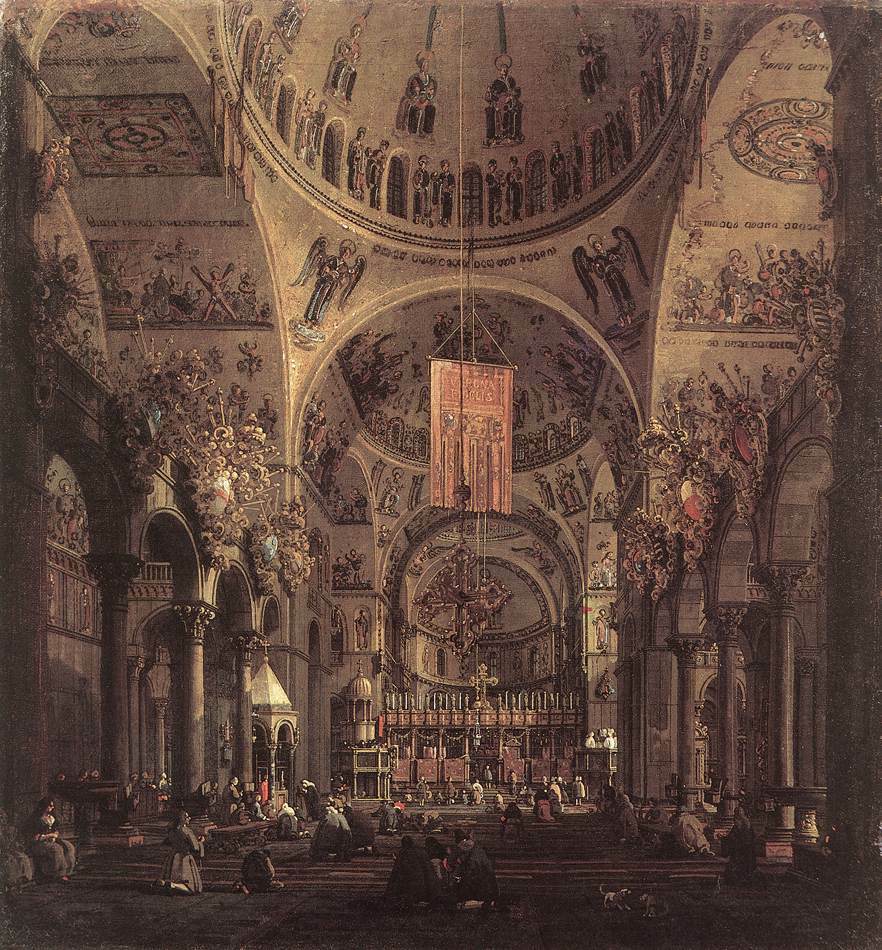 San Marco: the Interior, 1755 #rococo #canaletto wikiart.org/en/canaletto/s…