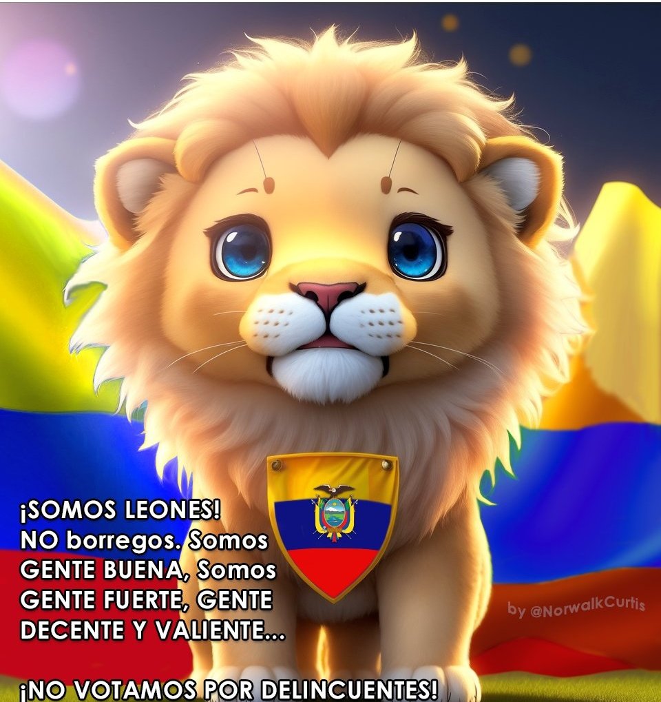 DrBannerLuis's tweet photo. Que alguien le diga a la señora Belga que ECUADOR SE LLENÓ DE LEONES... hermosos LEONES!

Aquí ya no hay borregos!

@NorwalkCurtis @rorkafracul https://t.co/E4PfWoQwIK