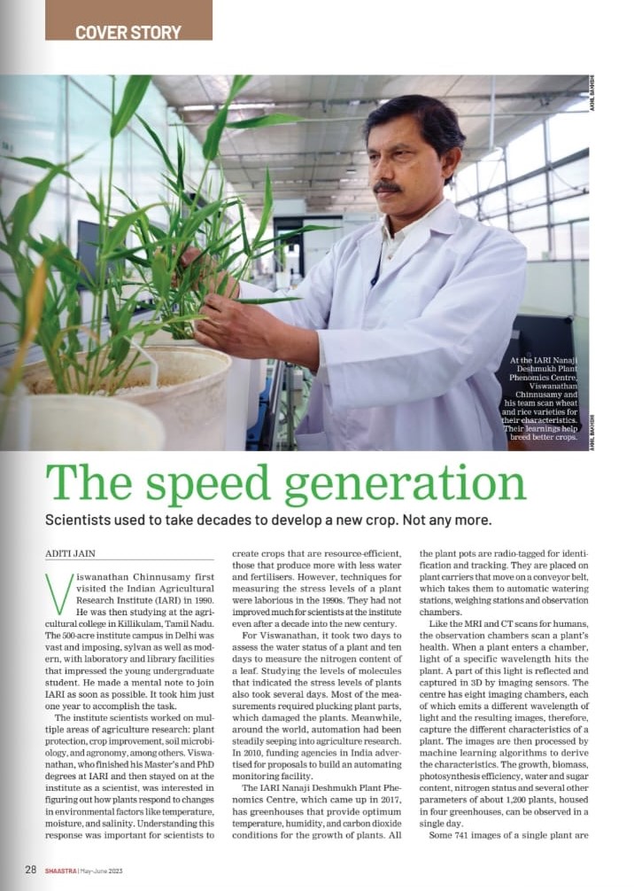 RGRCopeland's tweet image. A fantastic article in @shaastramag featuring @MU_CCFI_Biotech's very own Abhishek Bohra! In this interview, he discusses his views on crop diversity and DNA chips. Read the full article here -&amp;gt; shaastramag.iitm.ac.in/lead-story/spe…