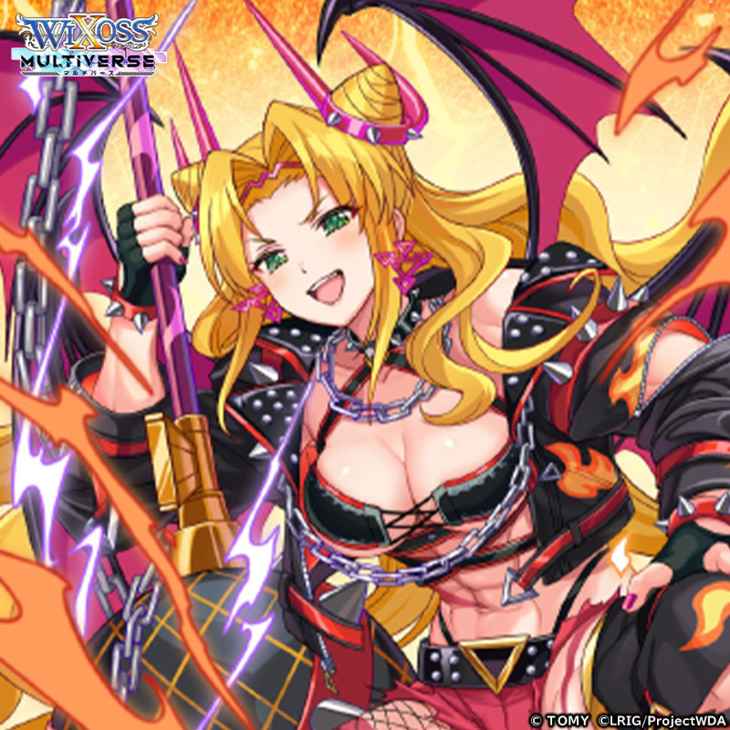 Wixoss_MVen's tweet photo. ◢◤◢◤Diva Layla joins ◢◤◢◤

"I'm gearing up!"
🎶VA #AkariKito

First appearance of Diva Layla in Wixoss 🎤

Inflict burn on multiple enemies🔥
Skill attack for each activation of an ally's skill ⚔️
See the overwhelming number of skill activations!

#WIXOSS
#G123
#WIXOSSMV