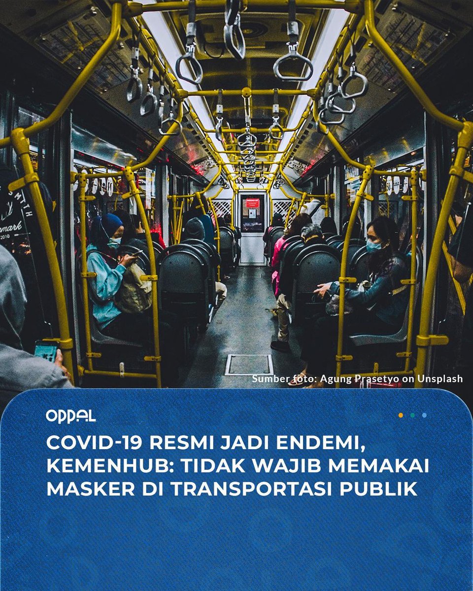 oppal_id's tweet image. Kementerian Perhubungan baru saja menegaskan kembali terkait peraturan penggunaan masker di transportasi publik, mereka juga sudah mengeluarkan Surat Edaran untuk masing-masing tranportasi publik baik laut, udara, dan juga darat

#oppal #endemicovid19 #covid19indonesia