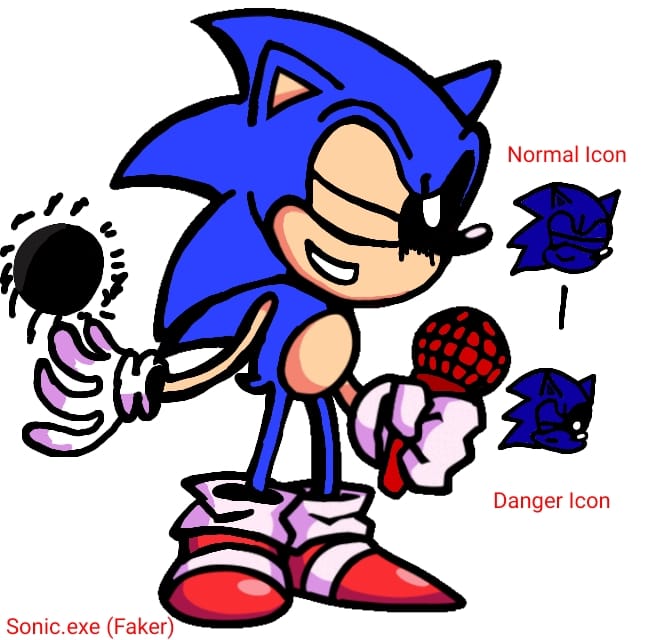 Drawing FNF - Sonic.EXE 3.0 Restored (4.0 FANMADE)