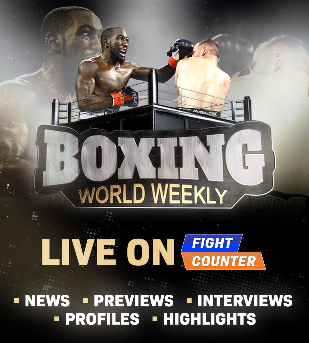 FightCounter's tweet photo. THIS WEDNESDAY 🥊

Watch world’s best Boxing Magazine Television show. BOXING WORLD WEEKLY 🔥 Episode #746

2 PM EDT / 6 PM GMT - Live on 📺 FIGHT COUNTER 

Register now and watch it for FREE
👉 https://t.co/74bhQOGYP8

#boxingworldweekly #boxing #punching #fight #episode746 https://t.co/TXKdwLQNiM