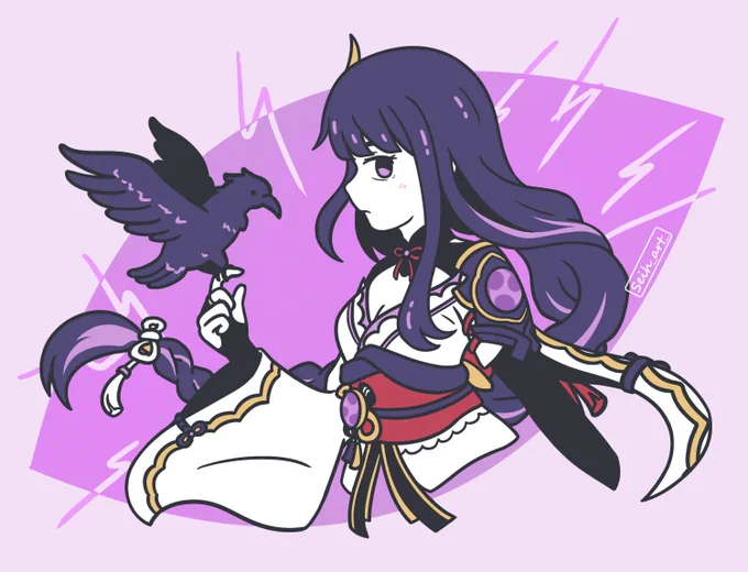 #雷電将軍生誕祭2023  Reposting for her bday!!