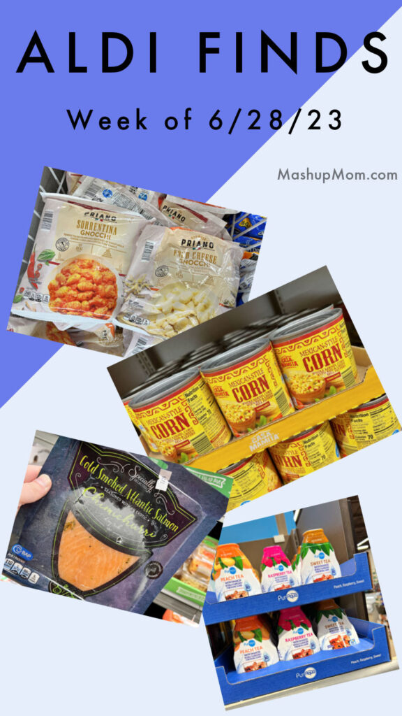 Some #aldifinds for the week of 6/28/23 include orange or rainbow sherbet, frozen gnocchi, COLOSSAL shrimp, bagel chips, bird feeders, bamboo kitchen items, and more. Check out this week's picks + more pix, and let me know what you want to Find! mashupmom.com/aldi-finds-wee… #aldilove