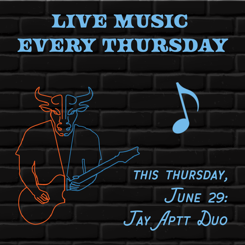 thedoublebull's tweet photo. Join us in the lounge on Thursday, June 29, at 7PM, when we'll welcome Jay Aptt Duo! https://t.co/uC51z3Mulx