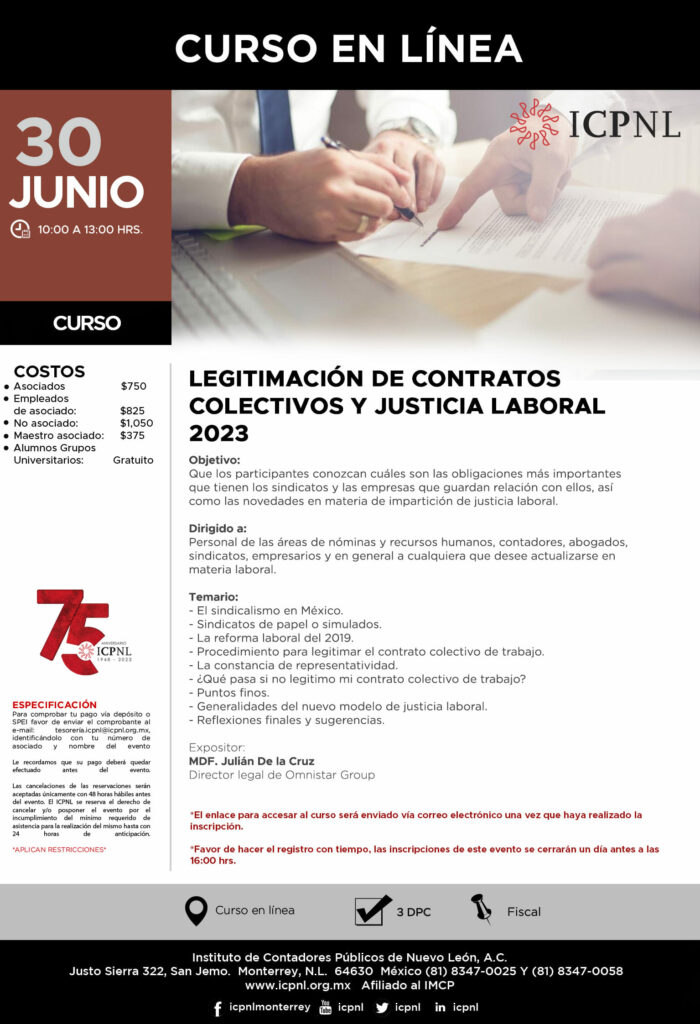 ICPNL's tweet photo. Conoce más de los cursos, seminarios y eventos en línea que tenemos para ti:
📷📷 https://t.co/E4k48ZqFfA
#TransformandoElFuturoContable #Contador4.0 #SoyICPNL #ICPNL https://t.co/PL0tMzLrAf