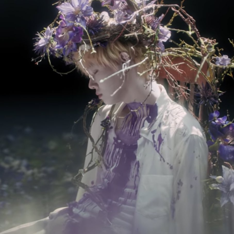 hearteyeshyuka's tweet image. he drank the grimace shake