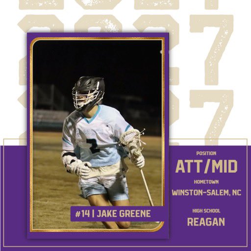Sewanee Lacrosse (@sewaneetigerlax) on Twitter photo Excited to welcome our next member of the 2027 class Jake Greene! Jake is our third Winston Salem product, playing at Reagan High School and with <a href="/NCFusionLax/">NC Fusion Lacrosse</a>!! Welcome, Jake!! #YSR Excited to welcome our next member of the 2027 class Jake Greene! Jake is our third Winston Salem product, playing at Reagan High School and with <a href="/NCFusionLax/">NC Fusion Lacrosse</a>!! Welcome, Jake!! #YSR
