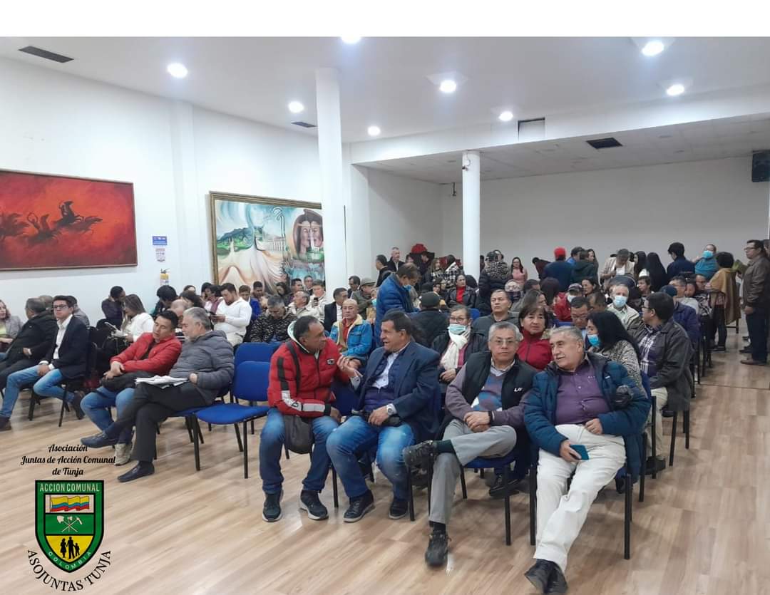 Con gran acogida de los presidentes y delegados de las Juntas de Acción Comunal de la ciudad de Tunja, pudimos adelantar la Asamblea General de afiliados a la Organización de Juntas de Acción Comunal de la ciudad de Tunja, donde se tomaron decisiones importantes para Asojuntas.