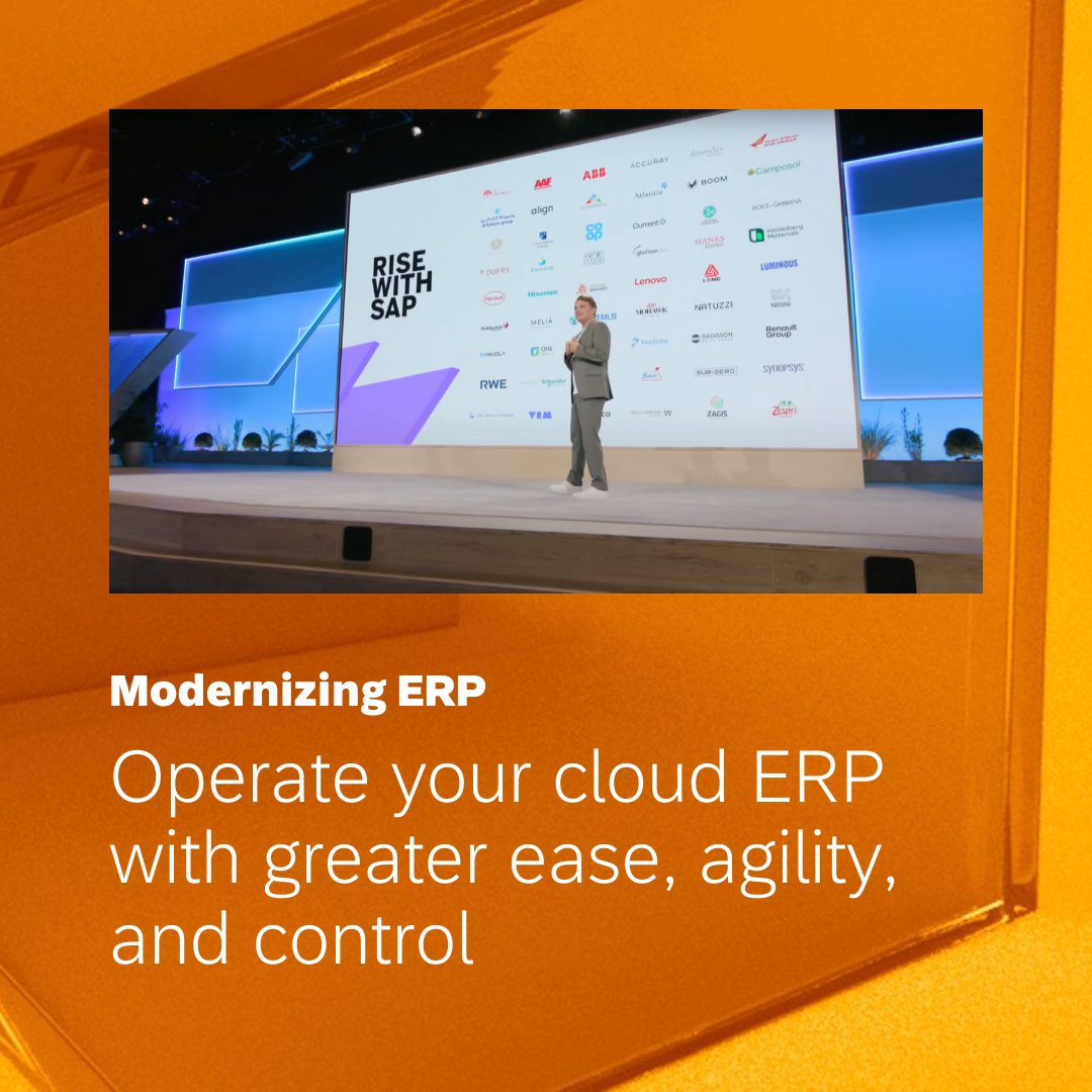 Discover the value of a clean core strategy for your ERP: imsap.co/6019PBwHD

@SAPCloudERP #SAPSapphire