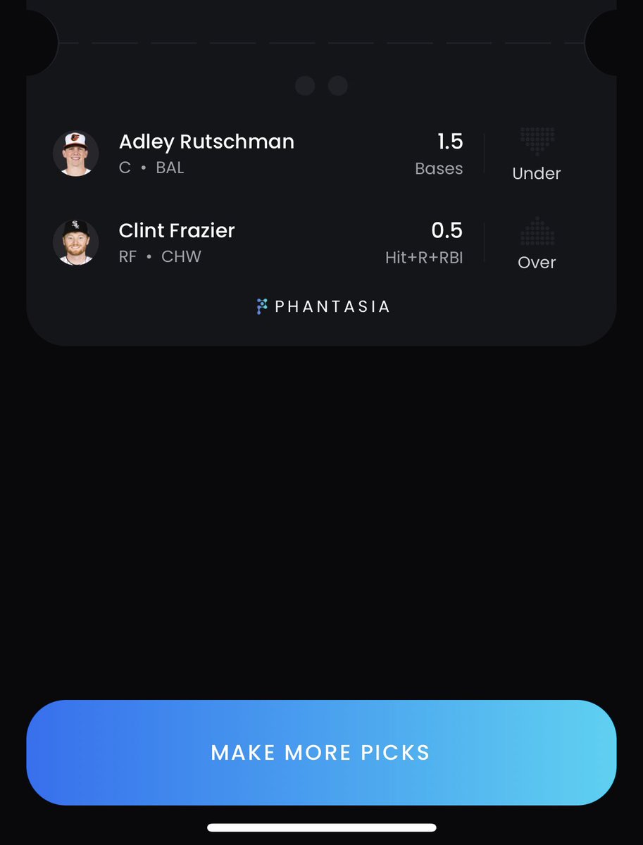 Play 5 🔨 

Adley-140 dk -137 pinn -143 ceasers

Frazier -140dk betmgm

#Phantasia #GamblingTwitter