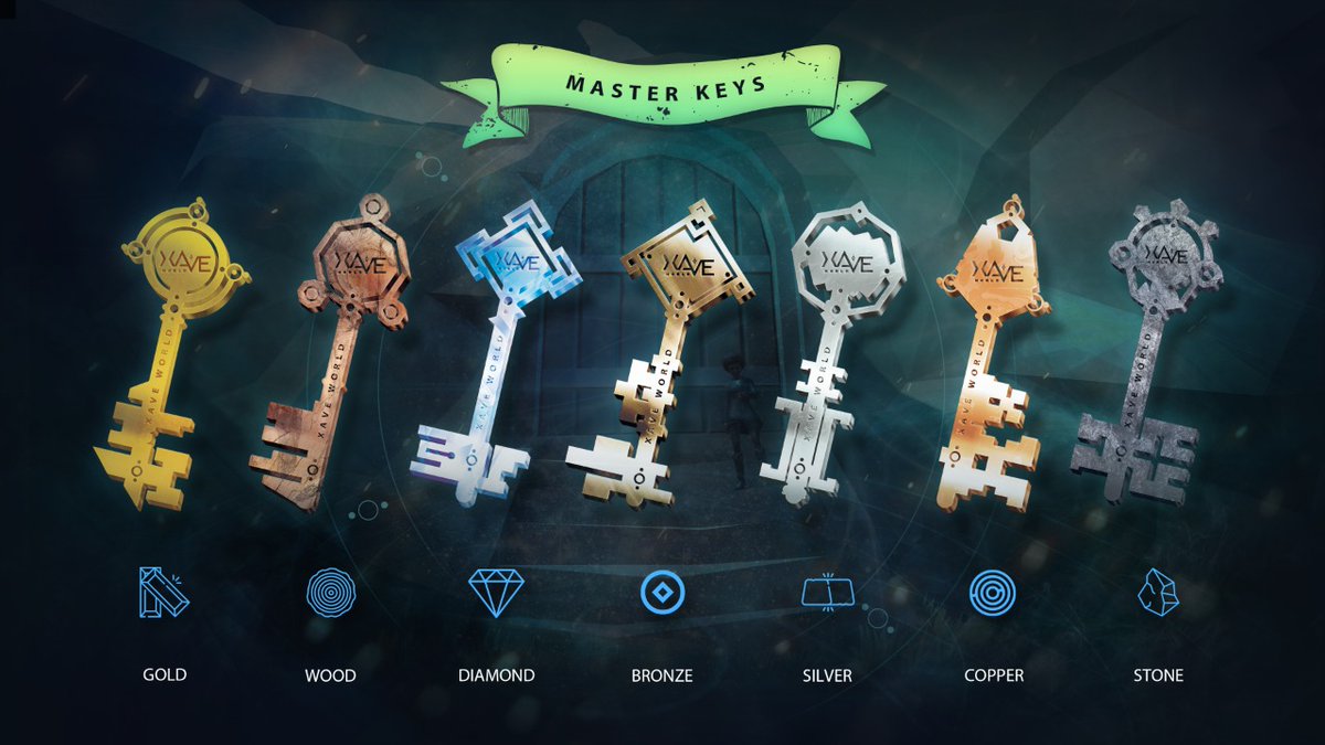 The Master Keys ( #NFT ) 🗝️ are keys which have been forged and carved in the heart of Xave World #Metaverse by the ancient beings living there. 📜

Each key has unique and varied characteristics as well as specific functions and hidden secrets. 🧰 
 
Follow the #Thread 👇