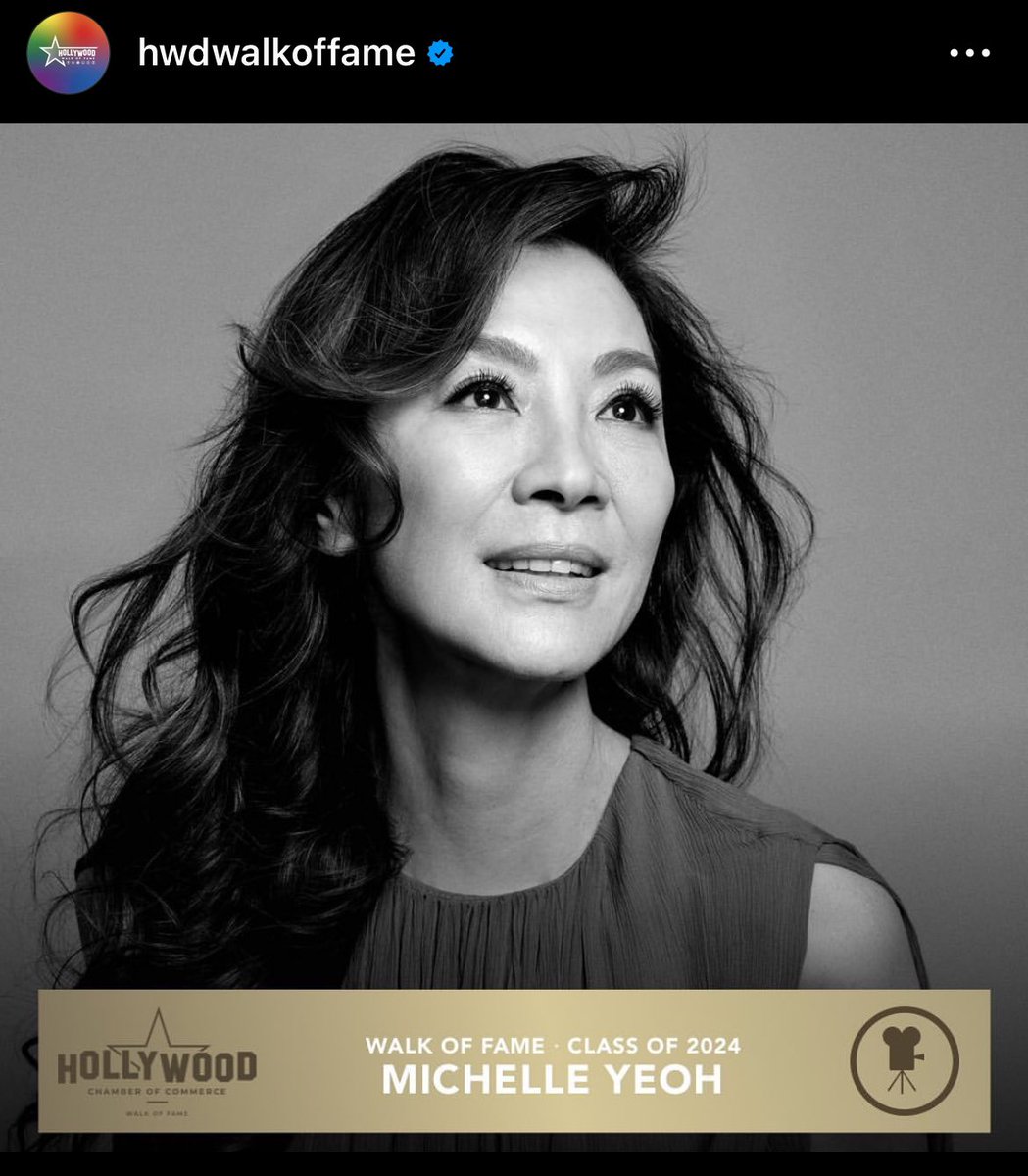 Michelle is FINALLY getting her long overdue recognition!! So proud of her! ♥️♥️♥️♥️ #HollywoodWalkOfFame #WalkOfFame #MichelleYeoh