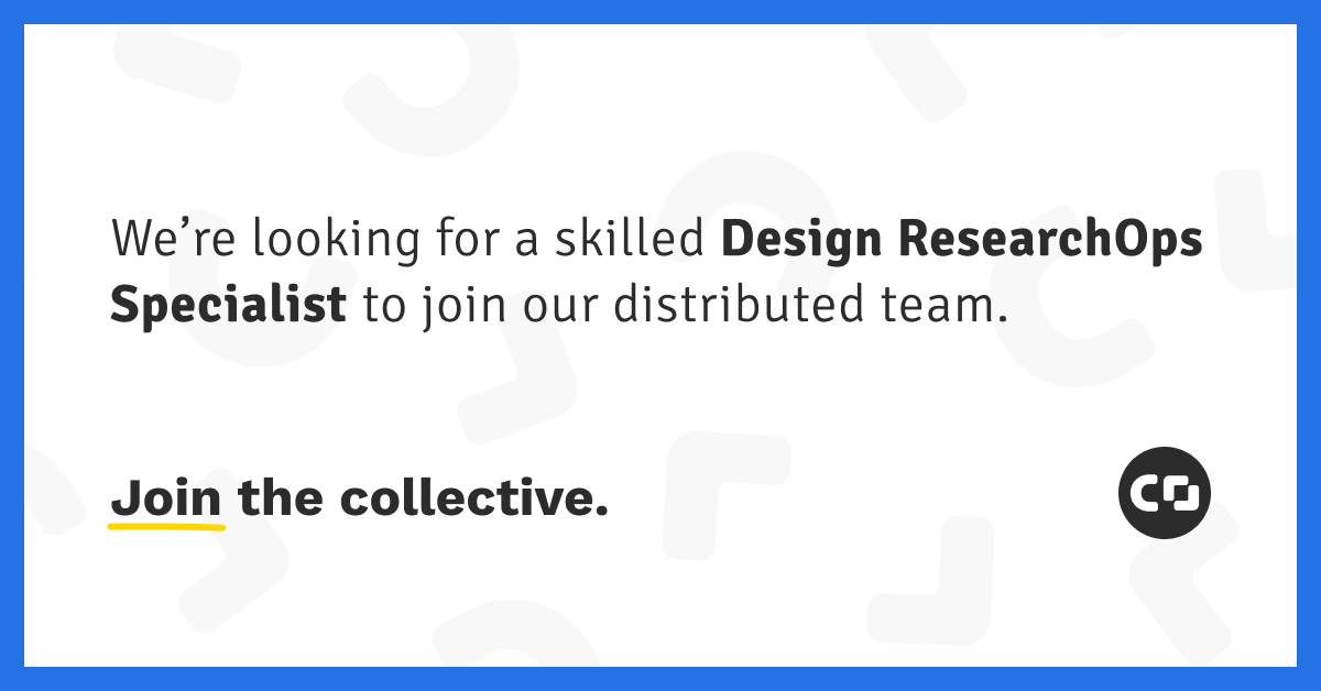 Coforma is #hiring our first Design ResearchOps Specialist to join our #RemoteWork team. If you have at least 4 years of experience working with design researchers, designers and clients, and a passion for research operations, we invite you to apply here: jobs.lever.co/coforma/39f55c….