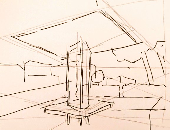 #1日1模写 Ⅲ　182/365
今日は傘をさすセーラー服の女の子と
東屋でした🥰💕🥳
傘の構造、難しい〜💦
でも、楽しかったです✨😆 https://t.co/0qJRvhbuq7