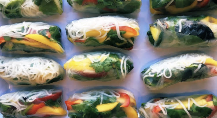 We are making fresh rolls with ginger peanut sauce tomorrow :)