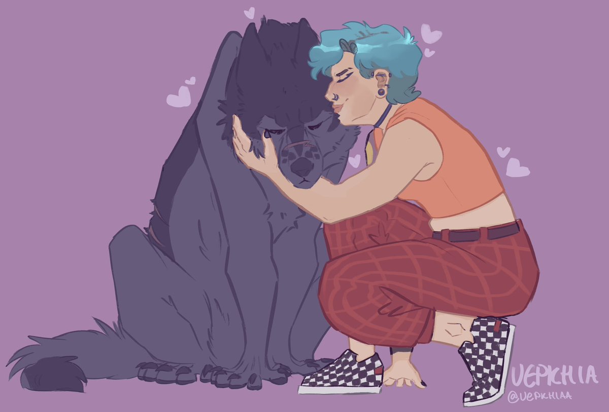 Big smooches for the werewolf!

#ocart