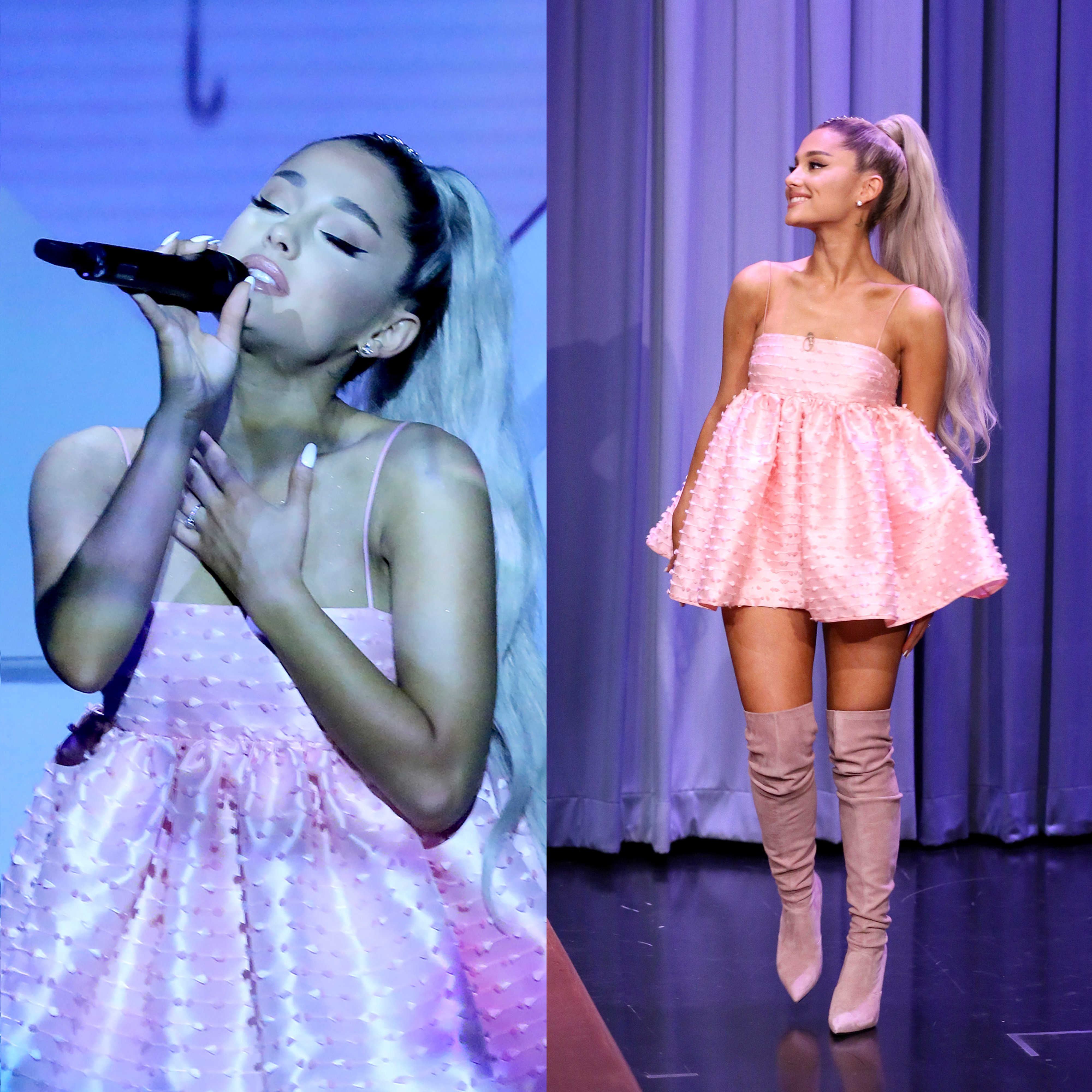 Ariana grande pink dress tonight cheap show