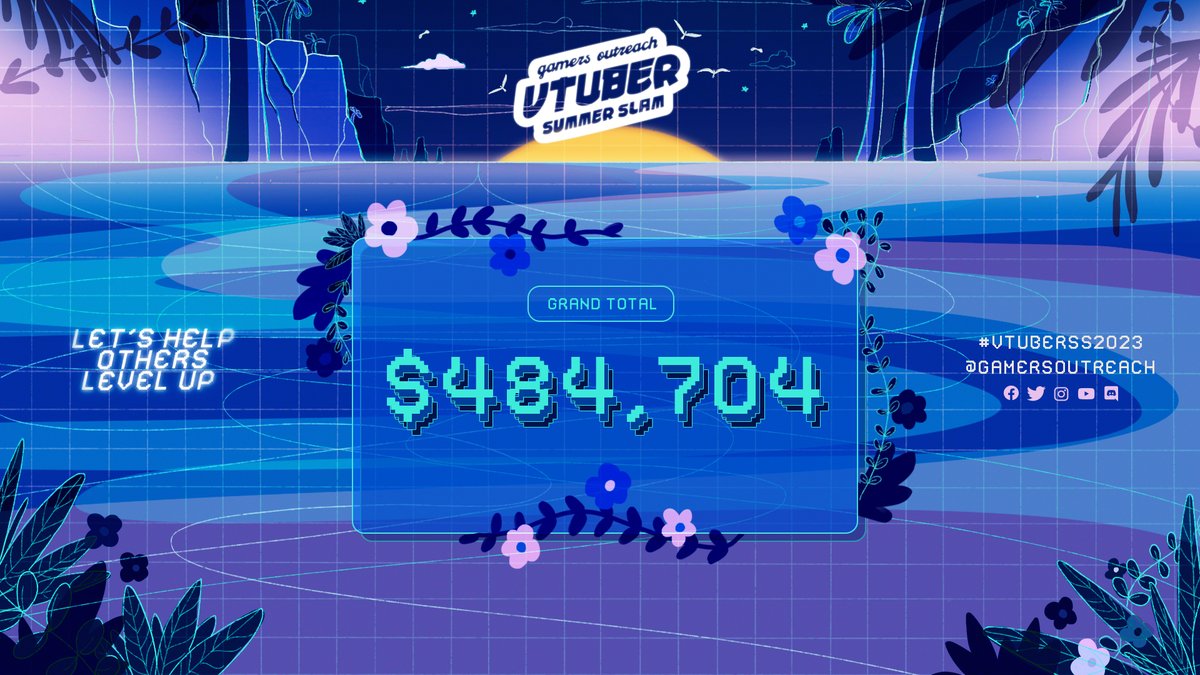 📣 GRAND TOTAL📣 

We're blown away by the generosity shown during #VTuberSS2023!

Together, the VTuber community raised $484,704 FOR THE KIDS!

From all of us at GO, thank you for supporting our mission to make play possible.

Time to get to work!