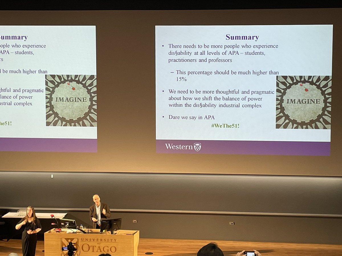 Just attended a thought-provoking presentation by Professor David Howe at #ISAPA2023. He called for greater representation of people with dis§ability in Adapted Physical Activity (APA) research, advocacy, policy and practice. #WeThe15