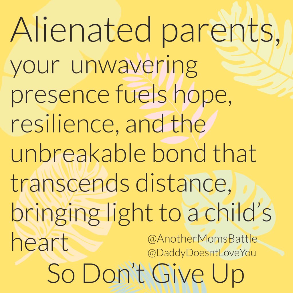 DaddyDoesntLove's tweet photo. True love will prevail ❤️
#parentalAlienation #StopParentalAlienation #onemomsbattle #parentalalienationisreal #narcissist #narcissisticabuse #dadsrights #momsrights #anothermomsbattle #daddydoesntloveyou https://t.co/QtaOx1jUXC